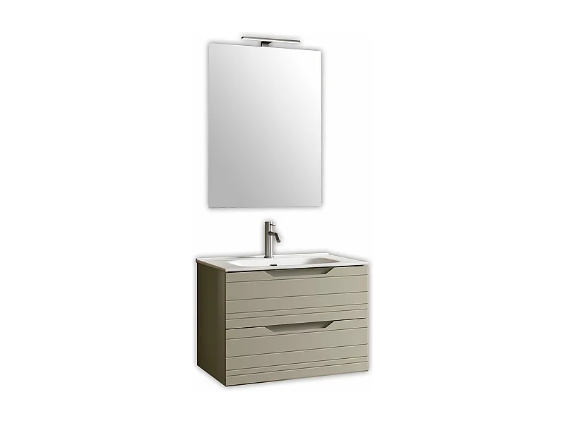 Composição 4 peças SOLMIRA cinzento pomba