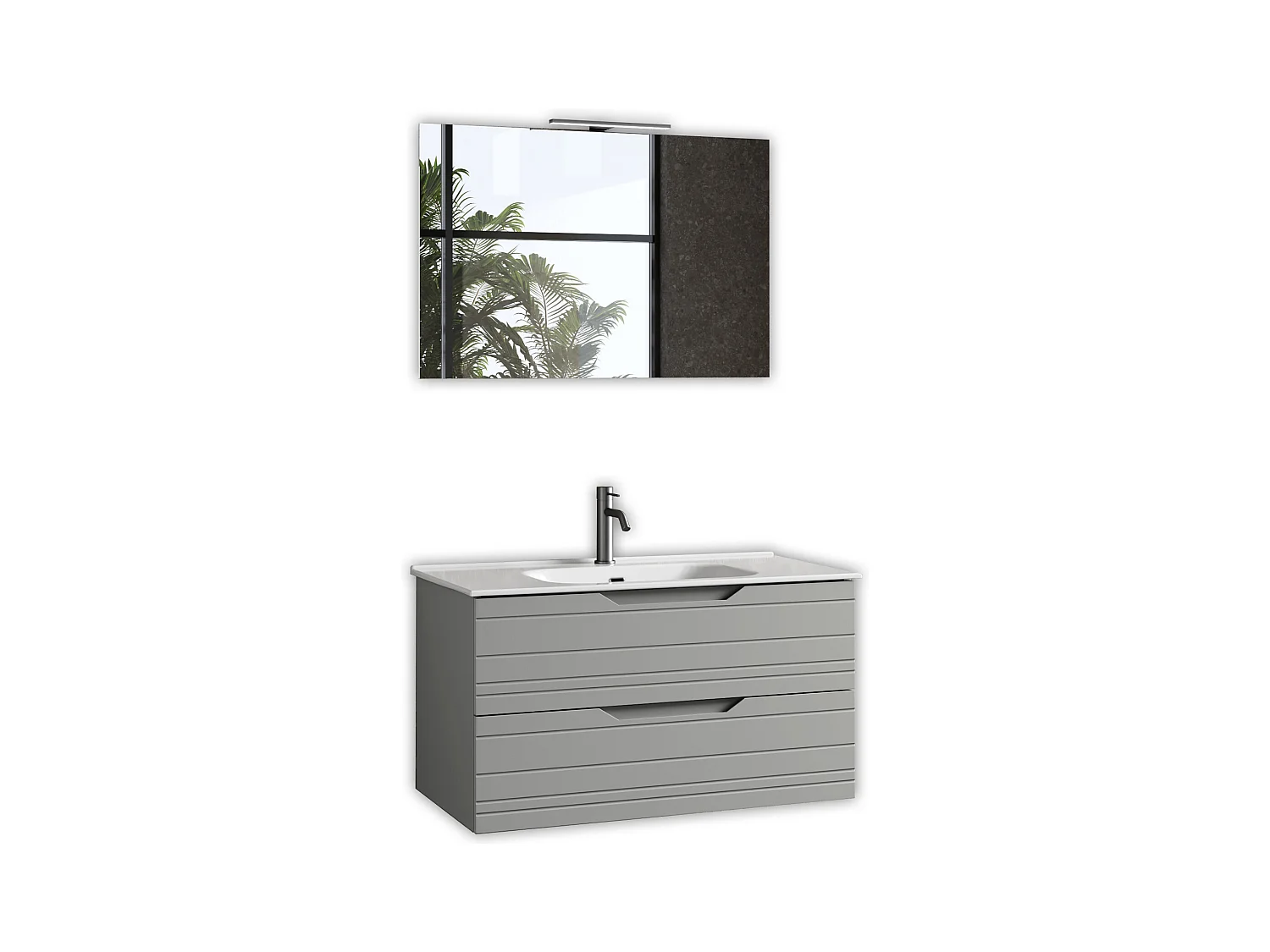 Composition 4 pièces SOLMIRA gris