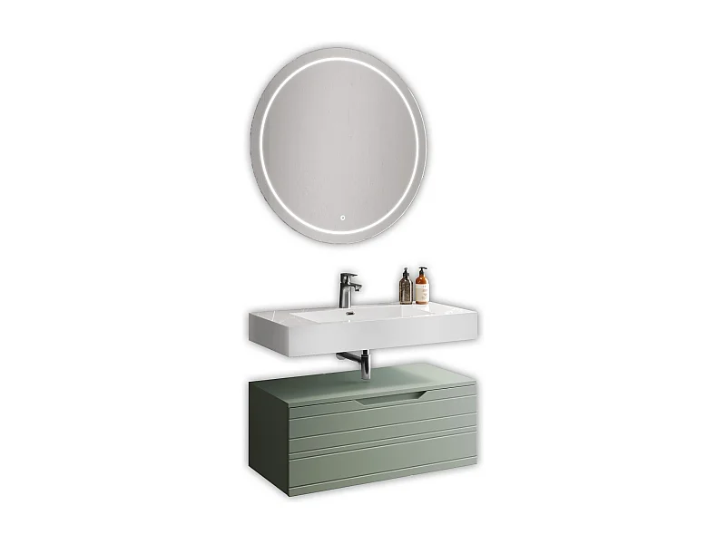 Composizione 3 pezzi SOLMIRA verde salvia