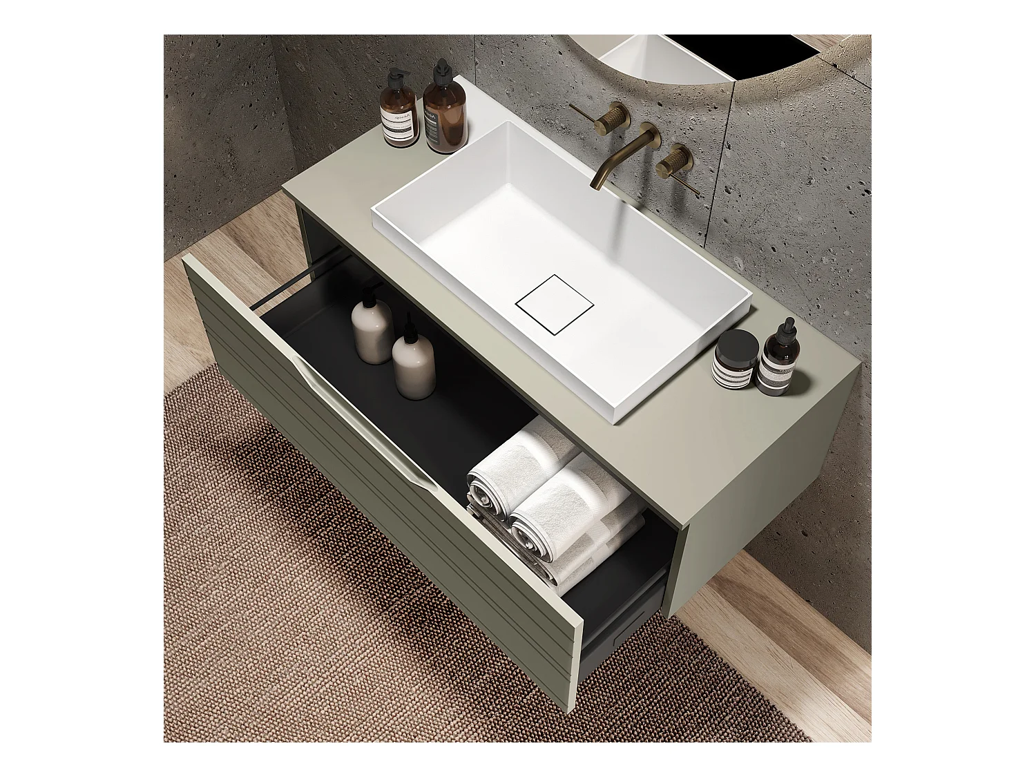 Composition 3 pièces SOLMIRA taupe