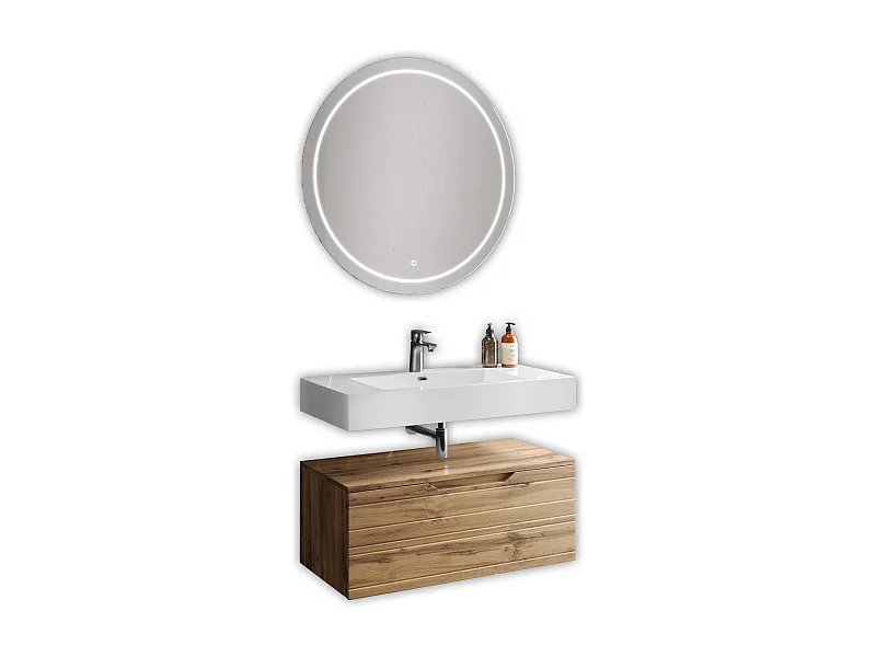 Composition 3 pièces SOLMIRA chêne