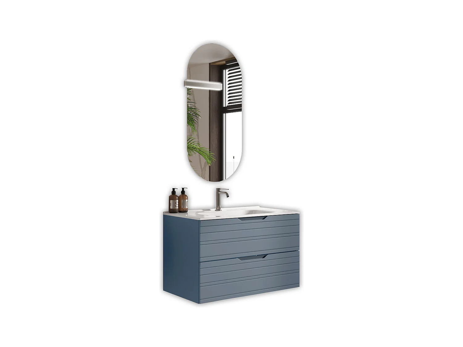 Composition 4 pièces SOLMIRA bleu