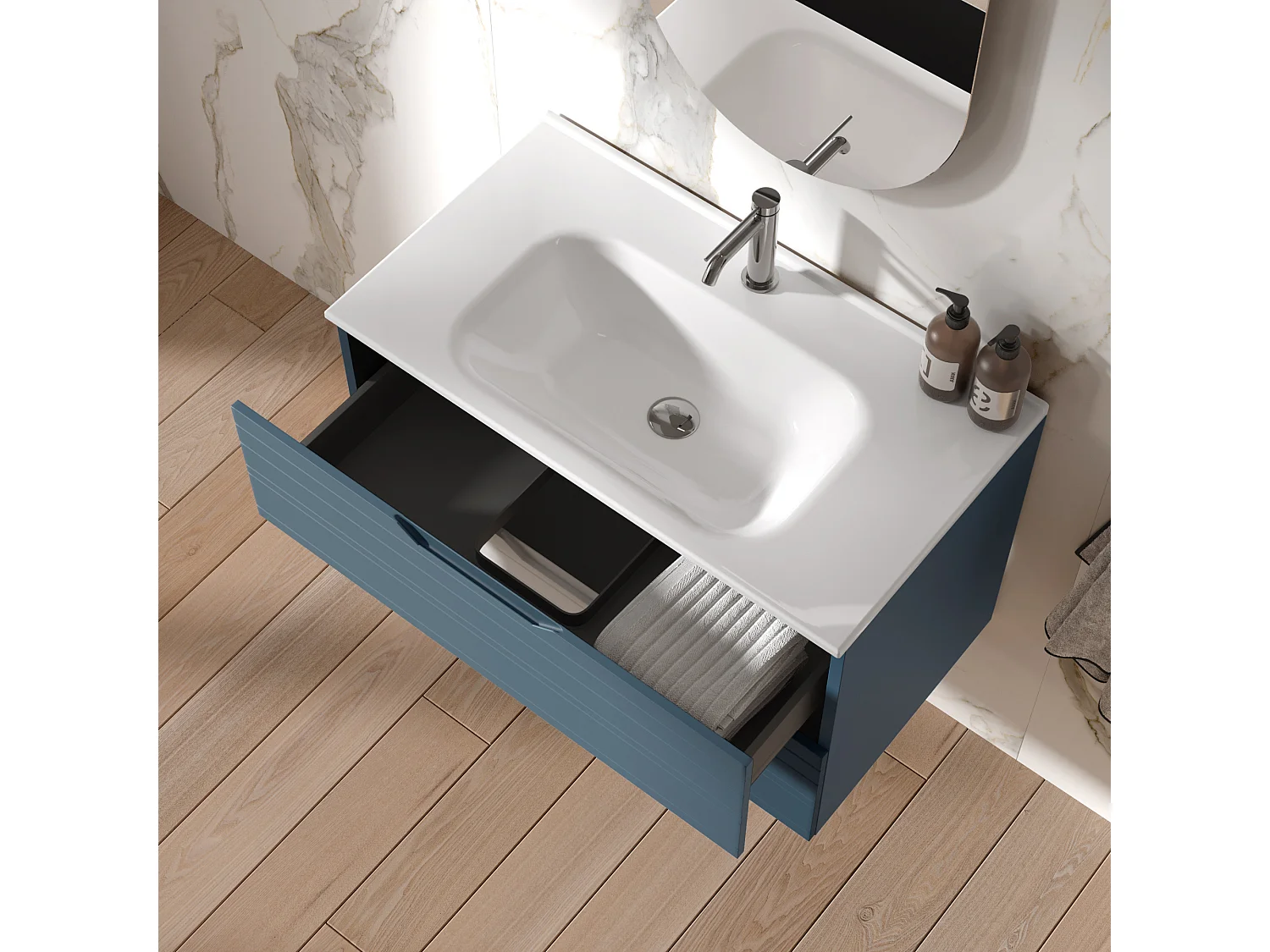 Komposition 4-teilig SOLMIRA blau