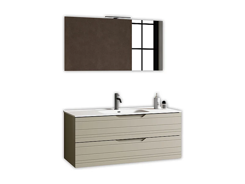 4-teiliges Set SOLMIRA taupe