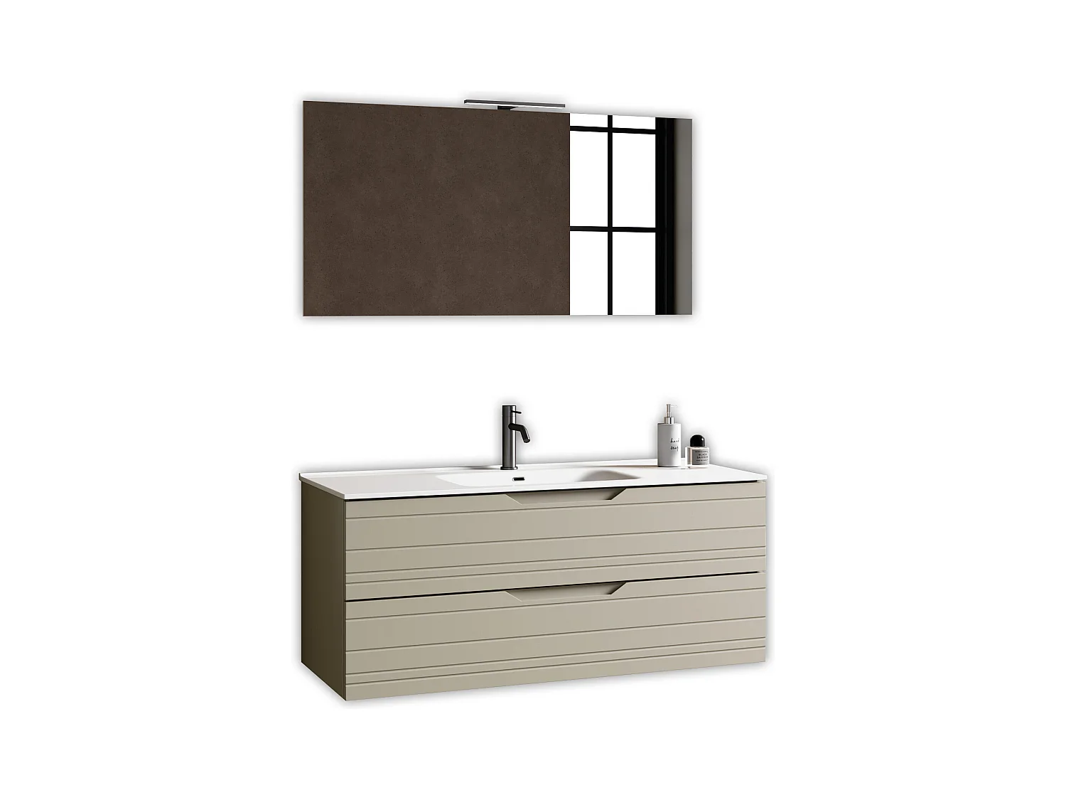 Composition 4 pièces SOLMIRA taupe