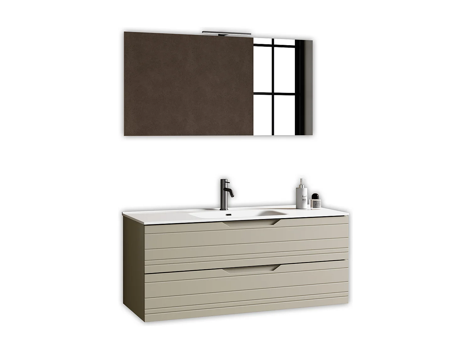 4-teiliges Set SOLMIRA taupe