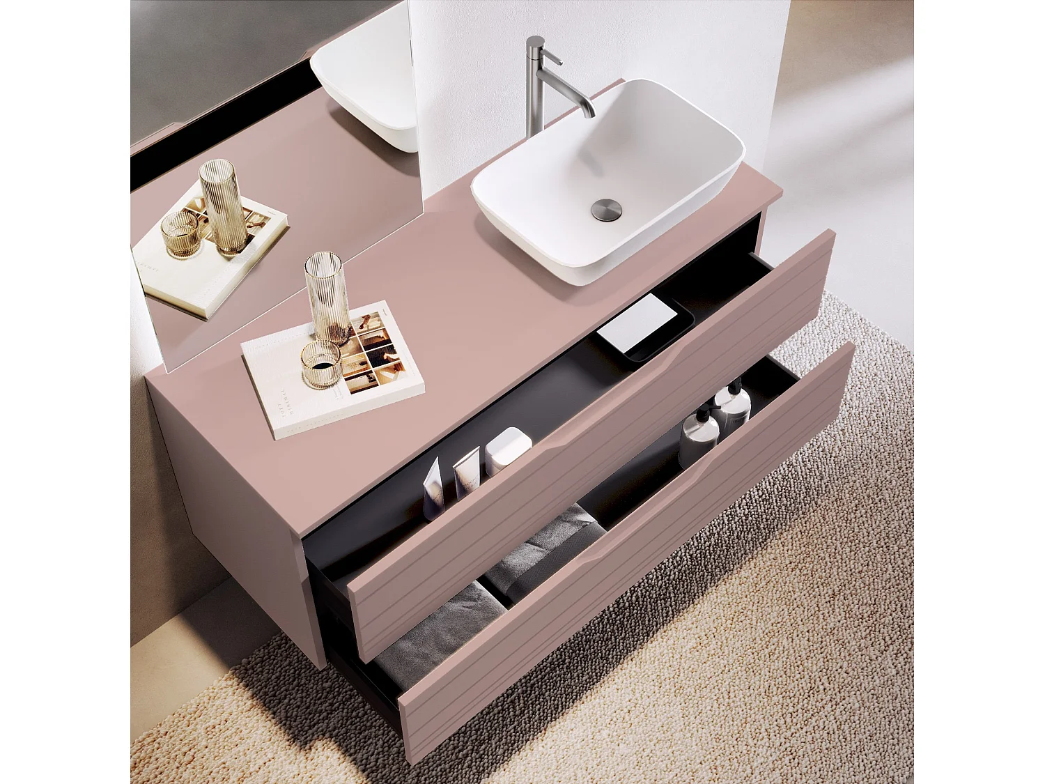 Komposition 4-teilig SOLMIRA puderrosa