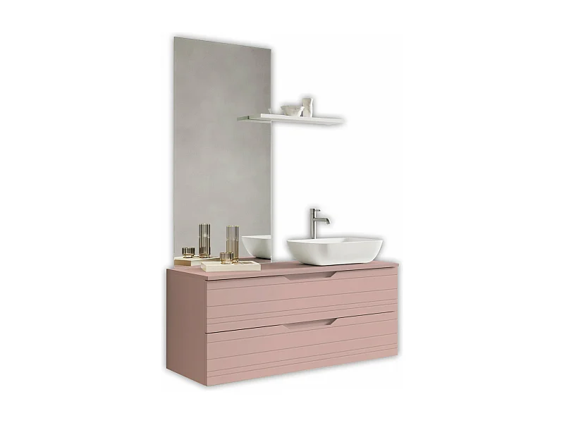 Composición de 4 piezas SOLMIRA rosa empolvado