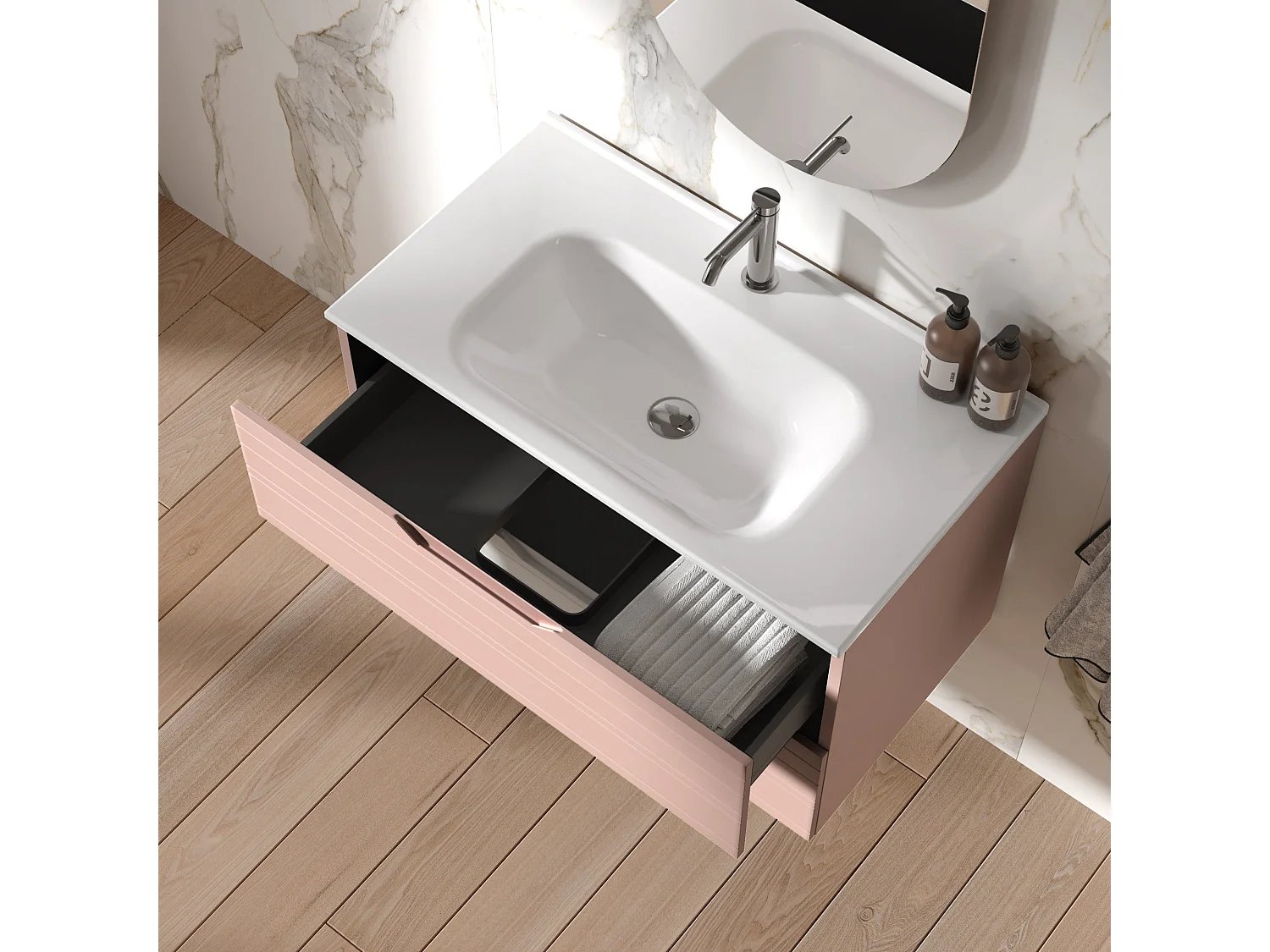 Composição 4 peças SOLMIRA Rosa pó