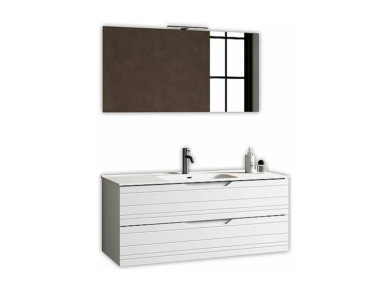 4-teiliges Set SOLMIRA mattweiß