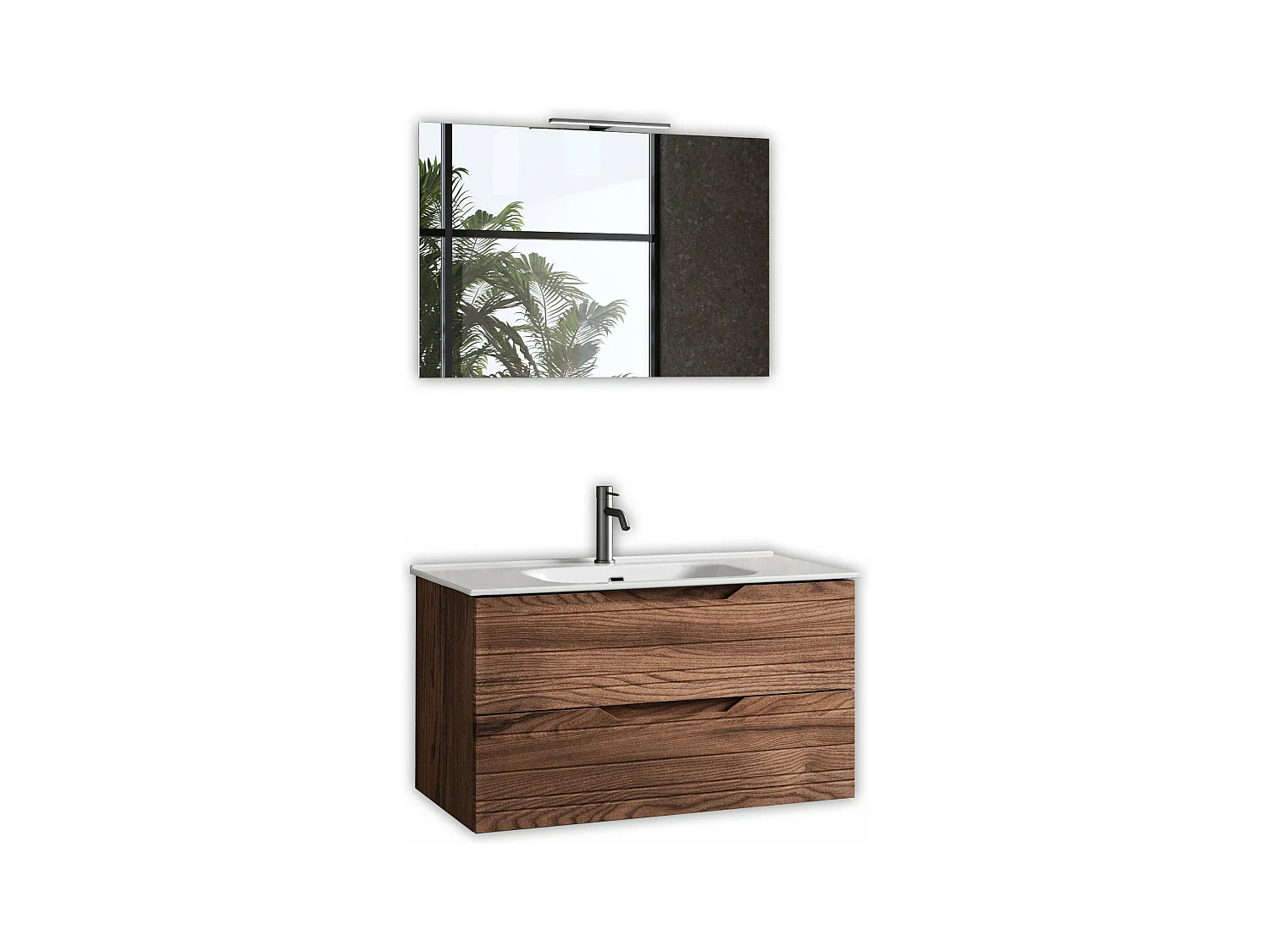 Composizione 4 pezzi SOLMIRA rovere rio