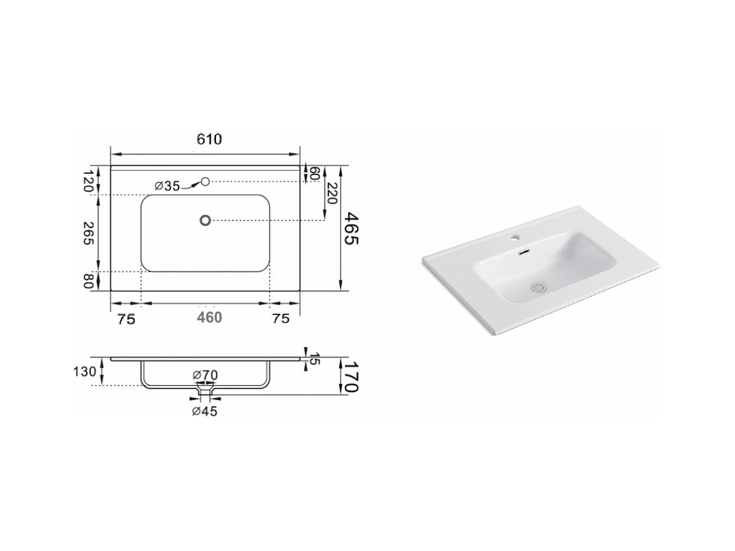 Composition 4 pièces SOLMIRA bleu Tiffany