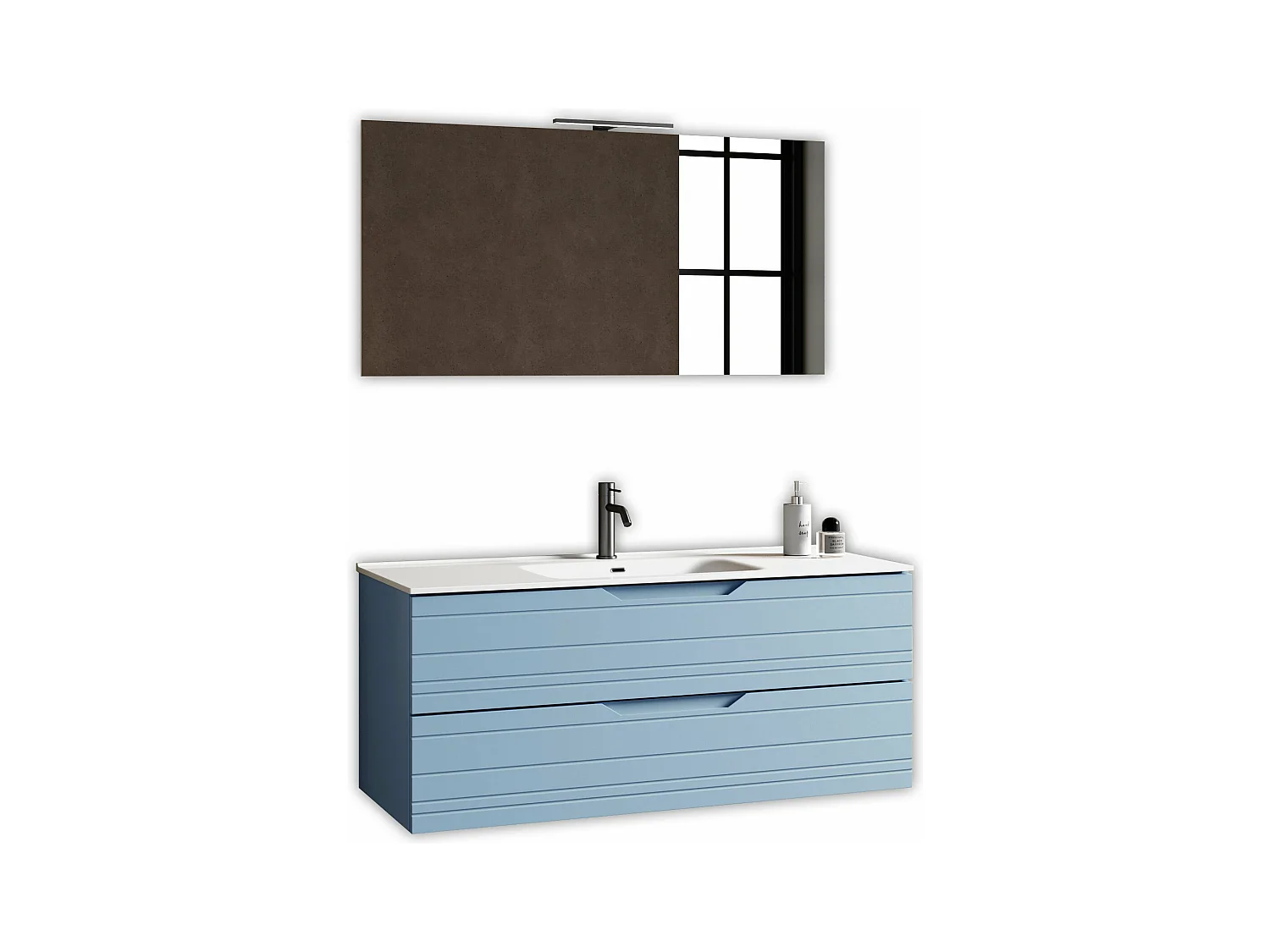Composizione 4 pezzi SOLMIRA azzurro tiffany