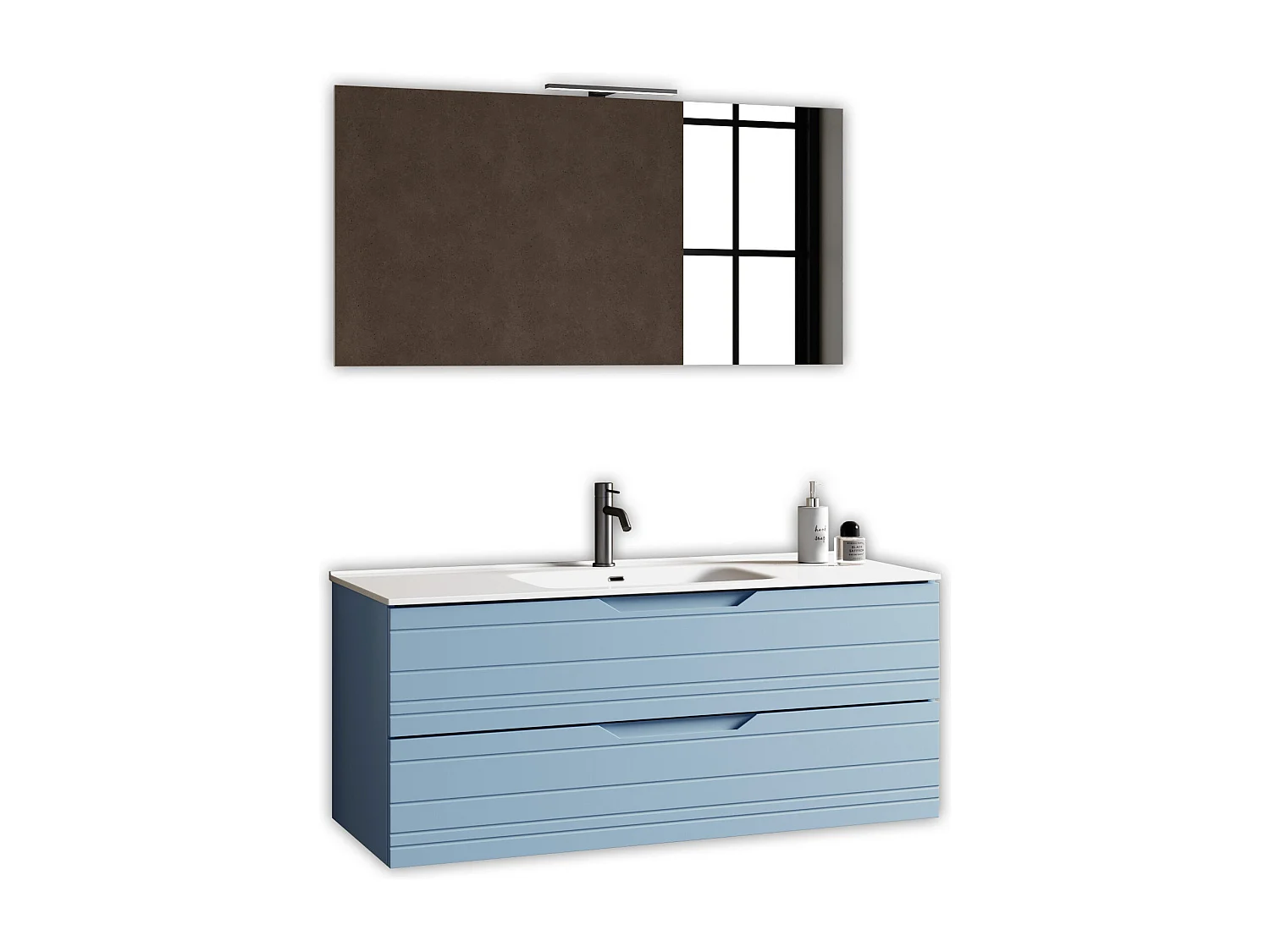 4-teiliges Set SOLMIRA tiffanyblau