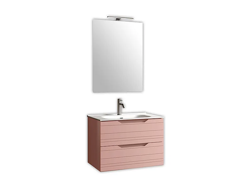 Composition 4 pièces SOLMIRA rose poudré