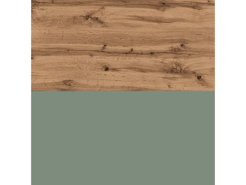 Komposition Badewanne rechts 4-teilig SOLMIRA eiche/salbeigrün