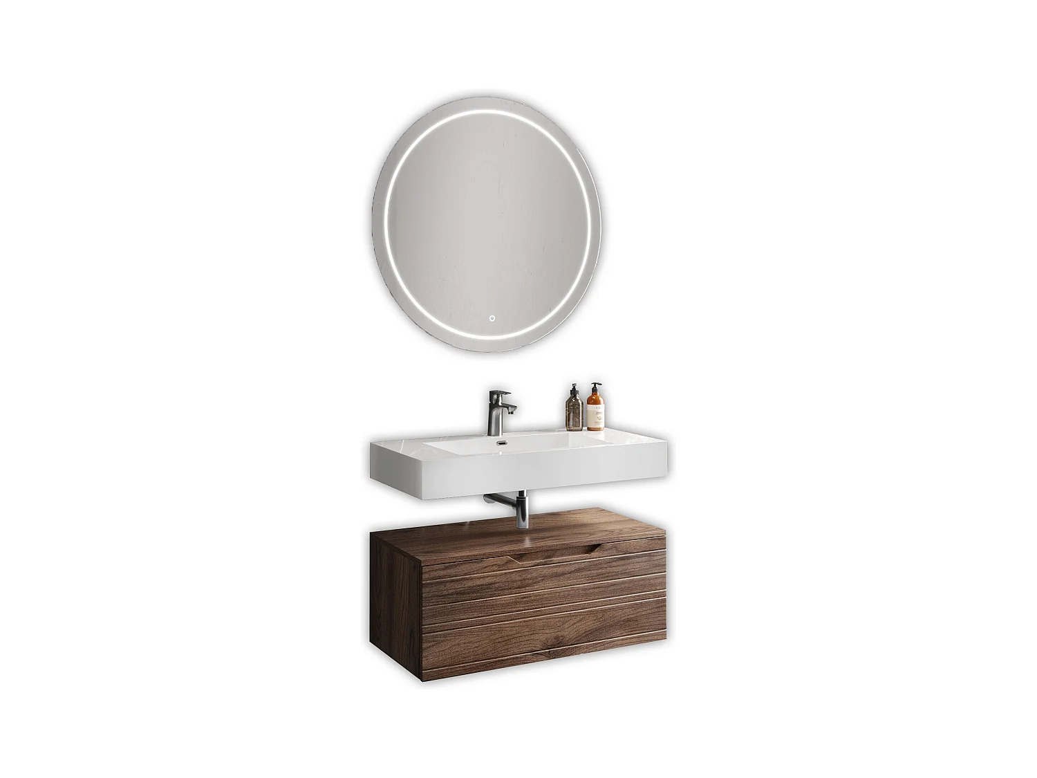 Composizione 3 pezzi SOLMIRA rovere rio