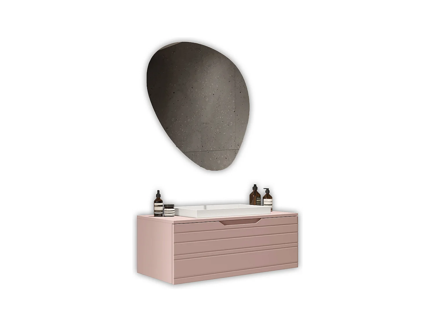 3-teiliges Set SOLMIRA puderrosa