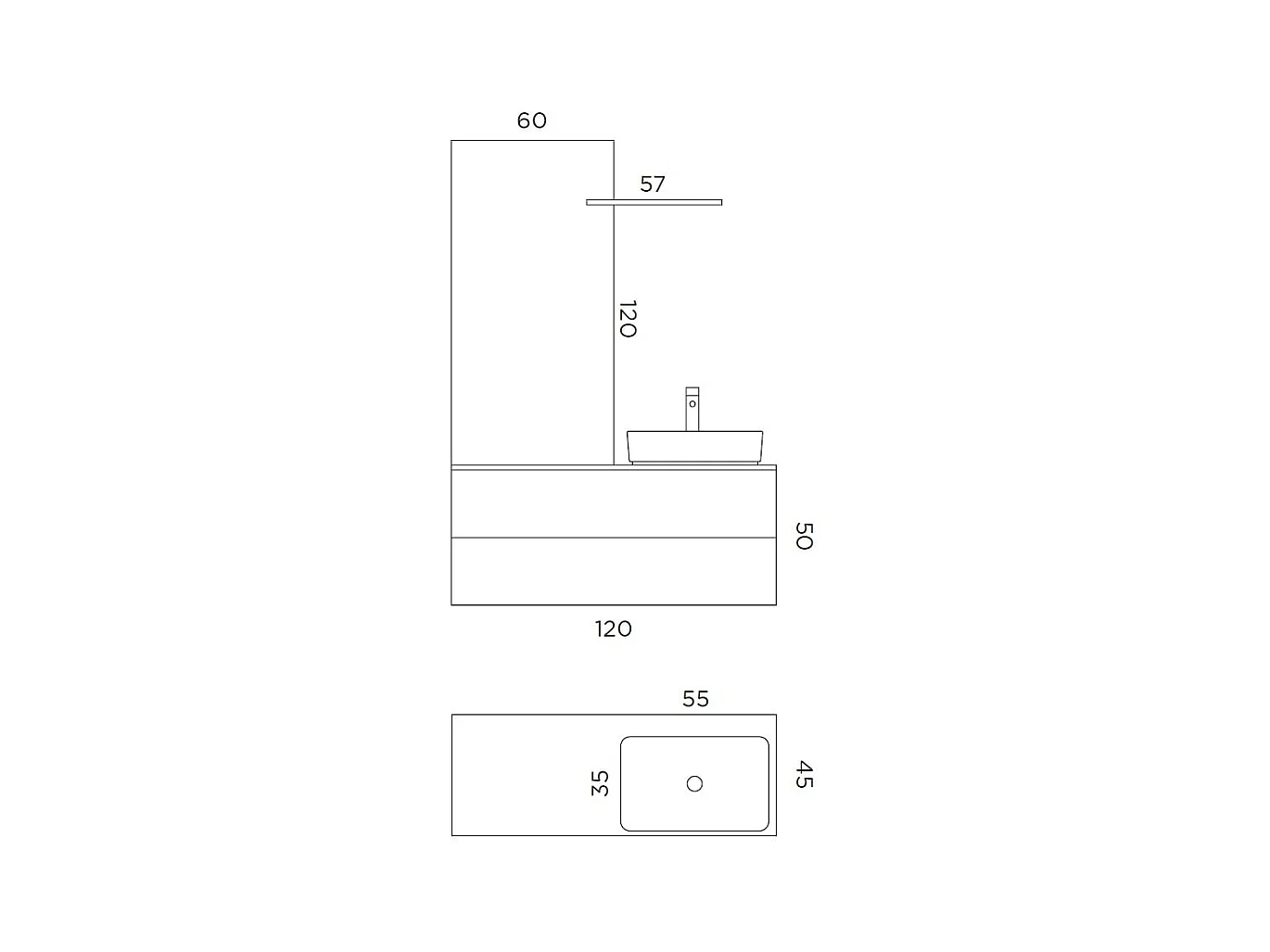 Composition 4 pièces SOLMIRA bleu