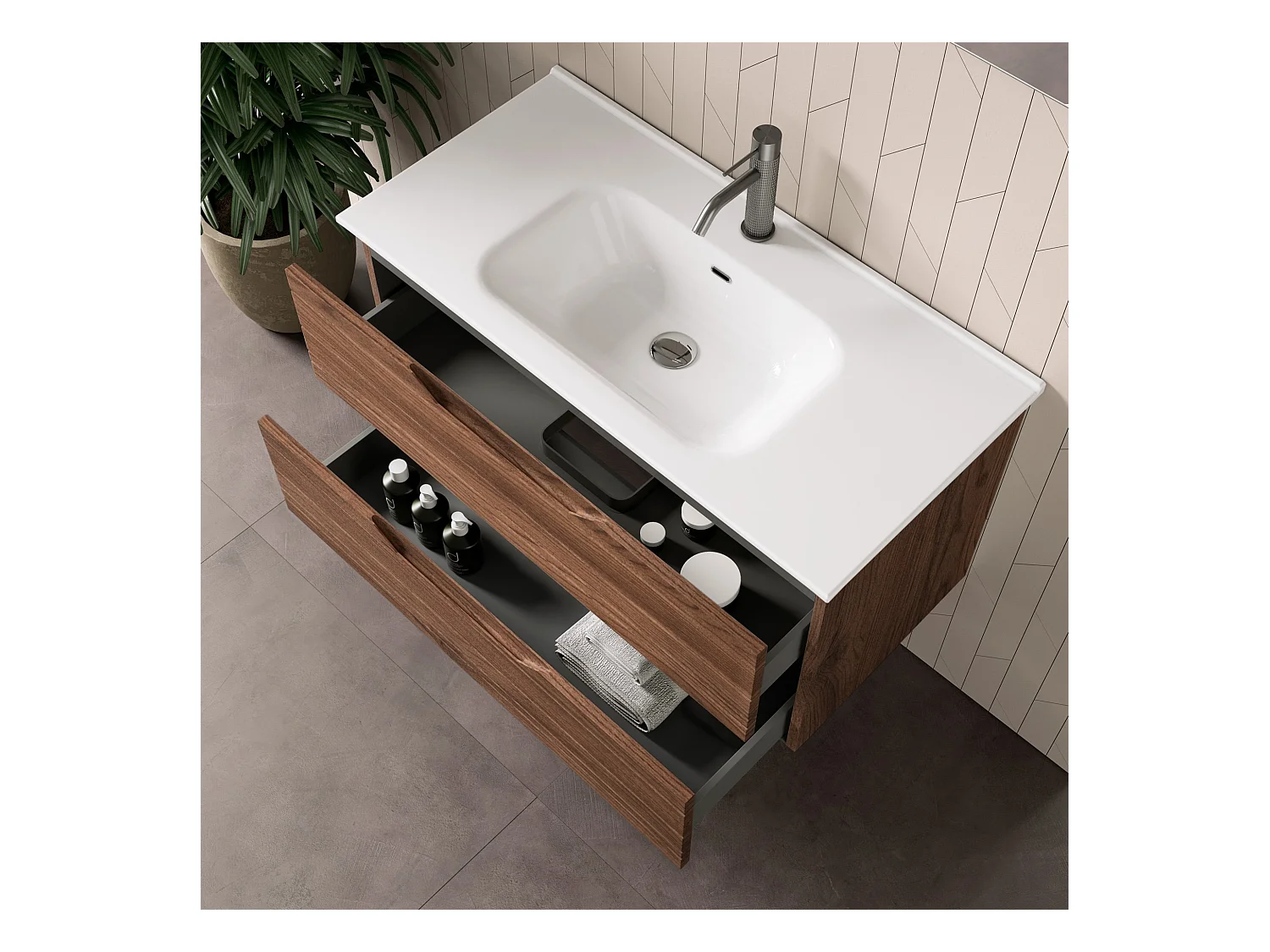 Composition 4 pièces SOLMIRA chêne Rio