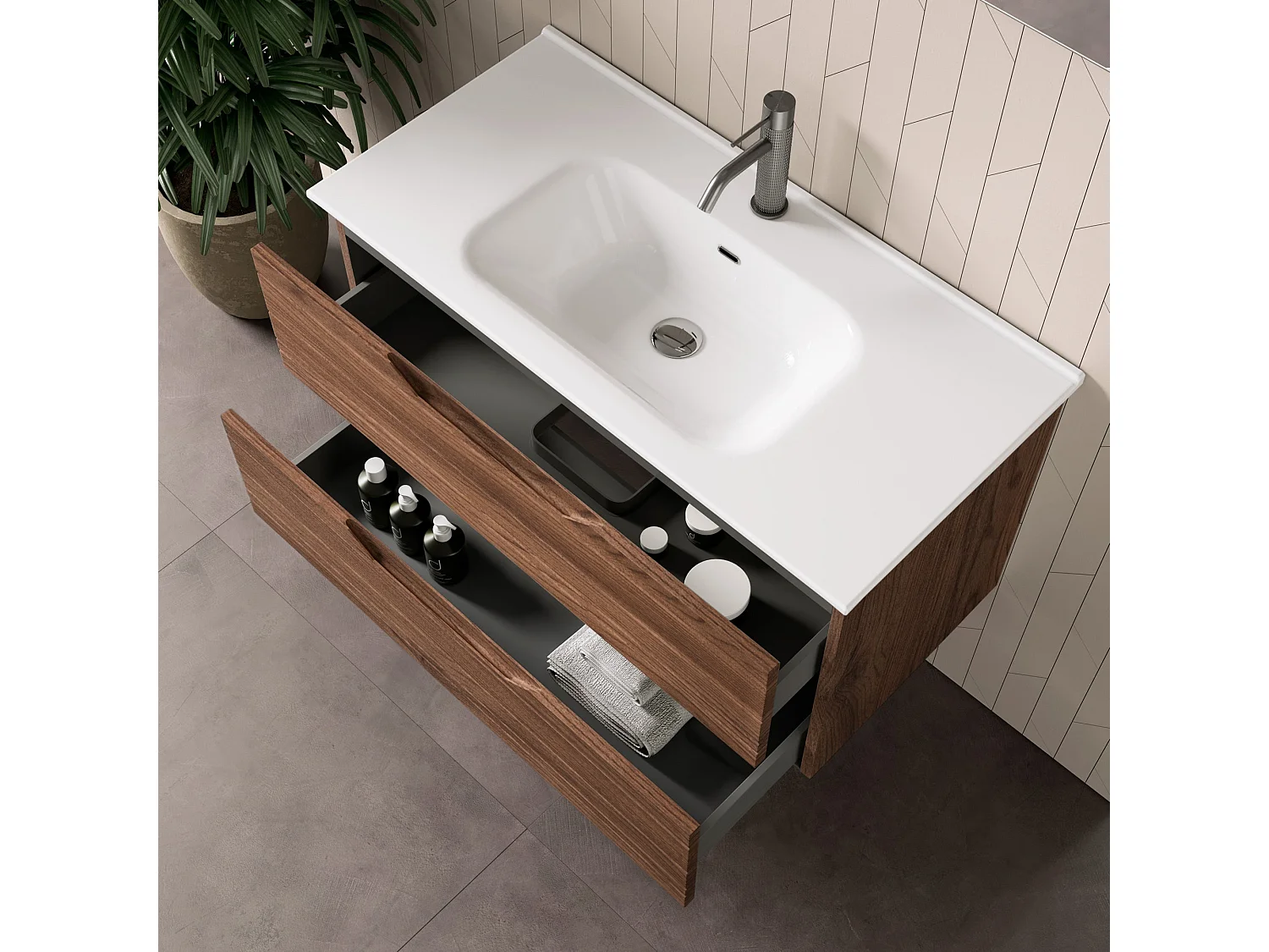 4-teiliges Set SOLMIRA rio-eiche