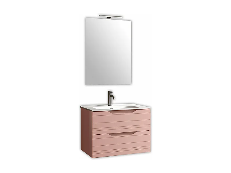 Composition 4 pièces SOLMIRA rose poudré