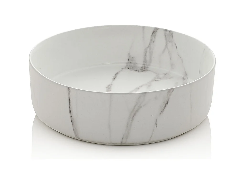 Composition 4 pièces SOLMIRA blanc/calacatta