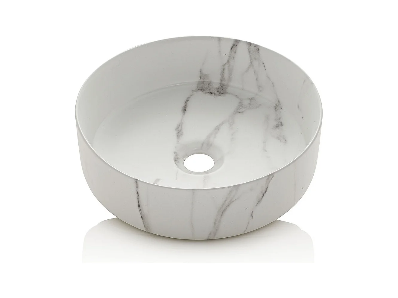 Composition 4 pièces SOLMIRA blanc/calacatta