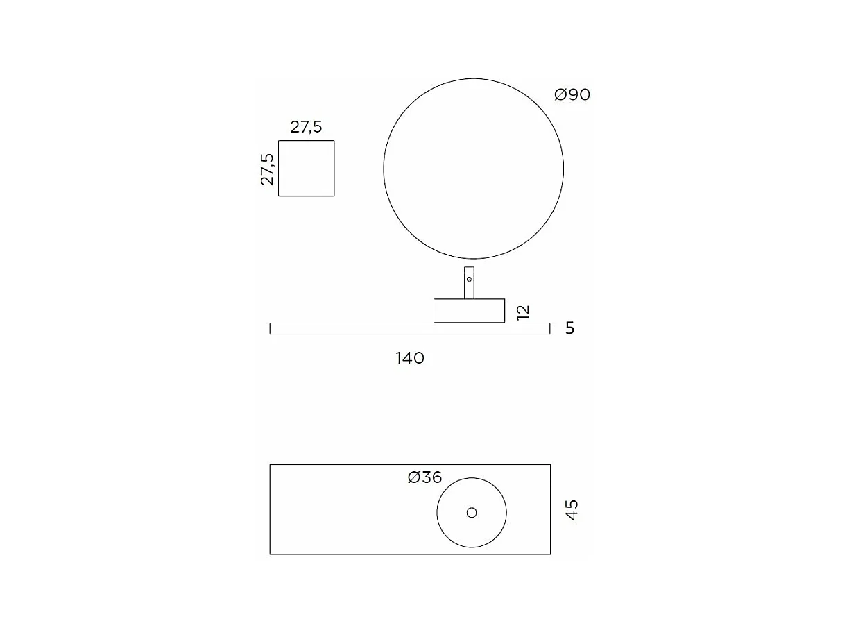 Composition 4 pièces SOLMIRA blanc/calacatta