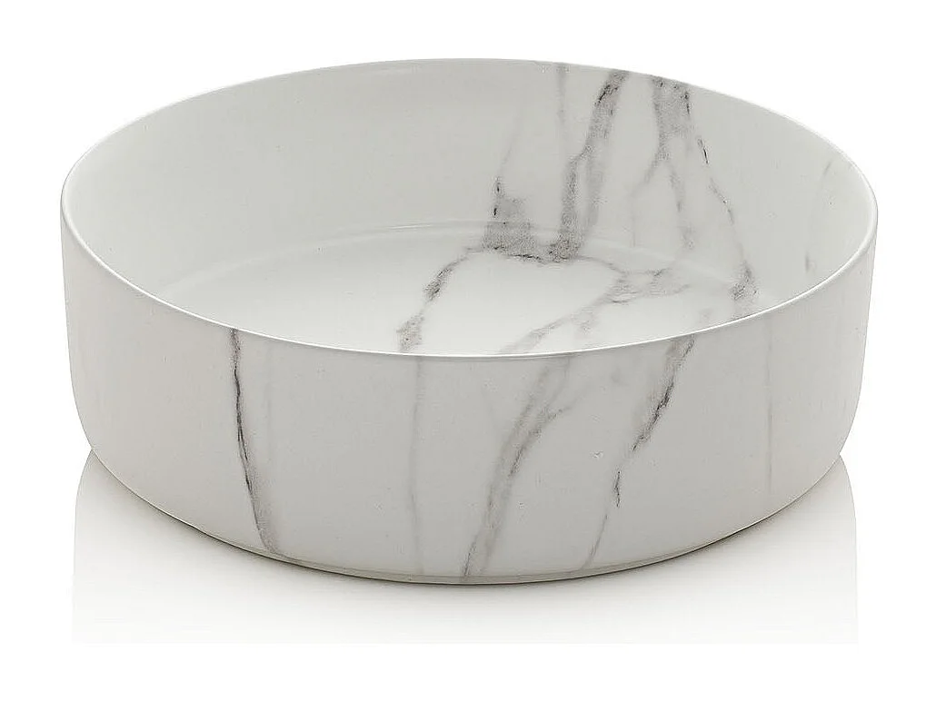 Composition 4 pièces SOLMIRA blanc/calacatta