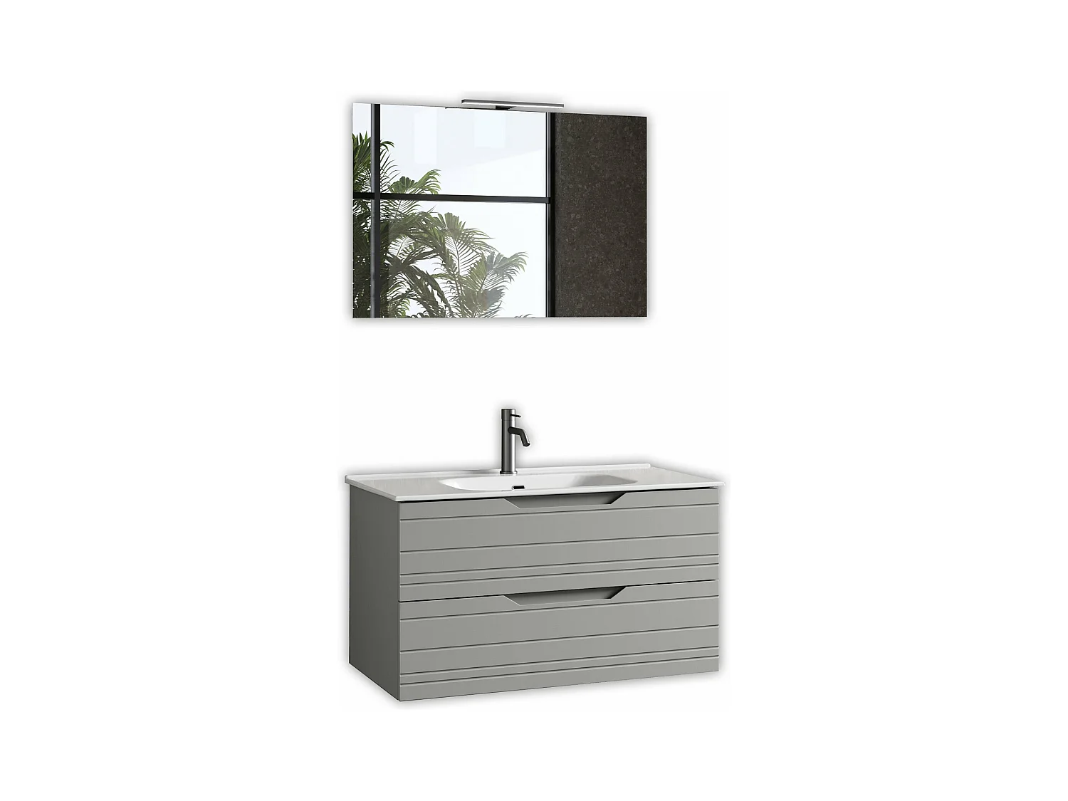 Composition 4 pièces SOLMIRA gris