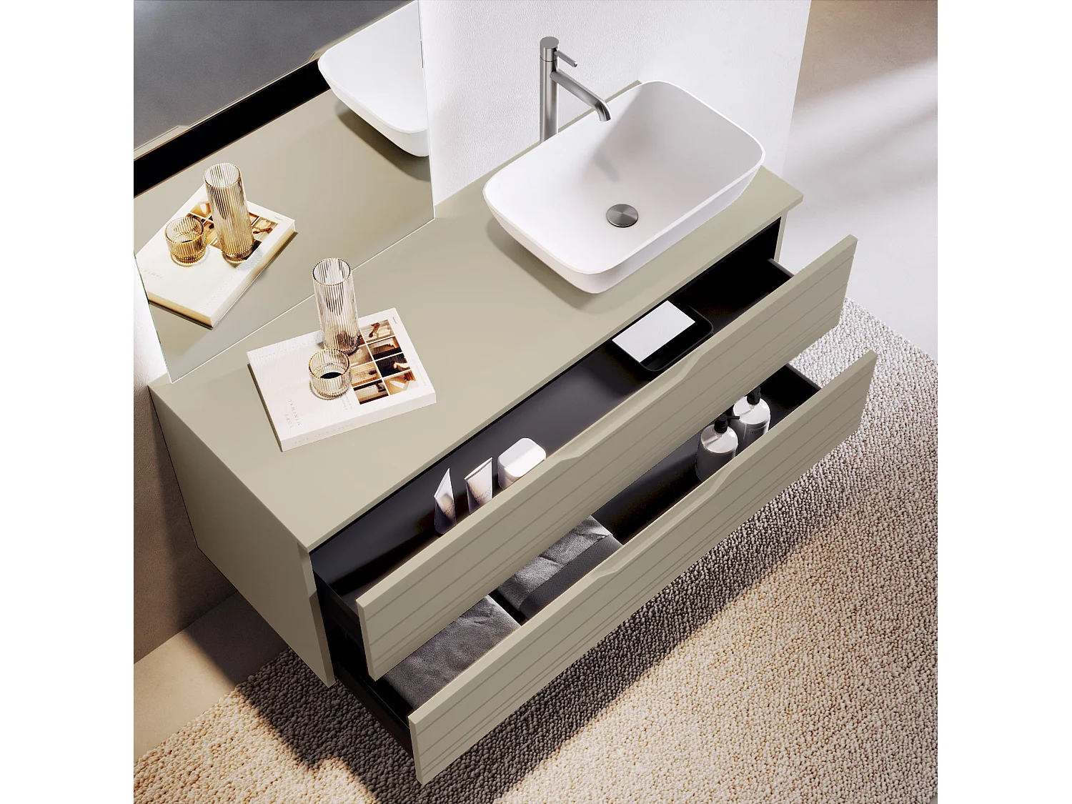 Komposition 4-teilig SOLMIRA taubengrau