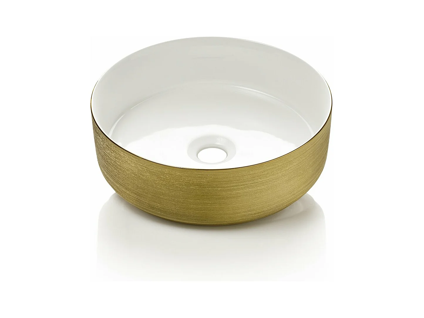 Composition 4 pièces SOLMIRA blanc/or