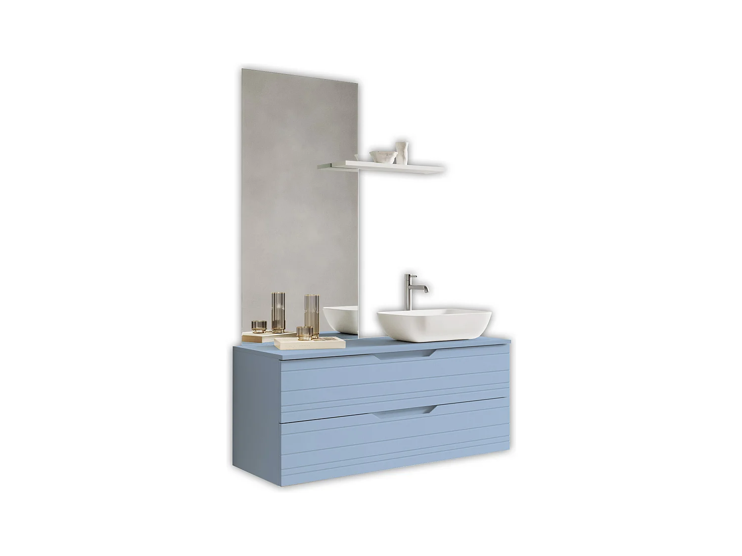 Composition 4 pièces SOLMIRA bleu Tiffany