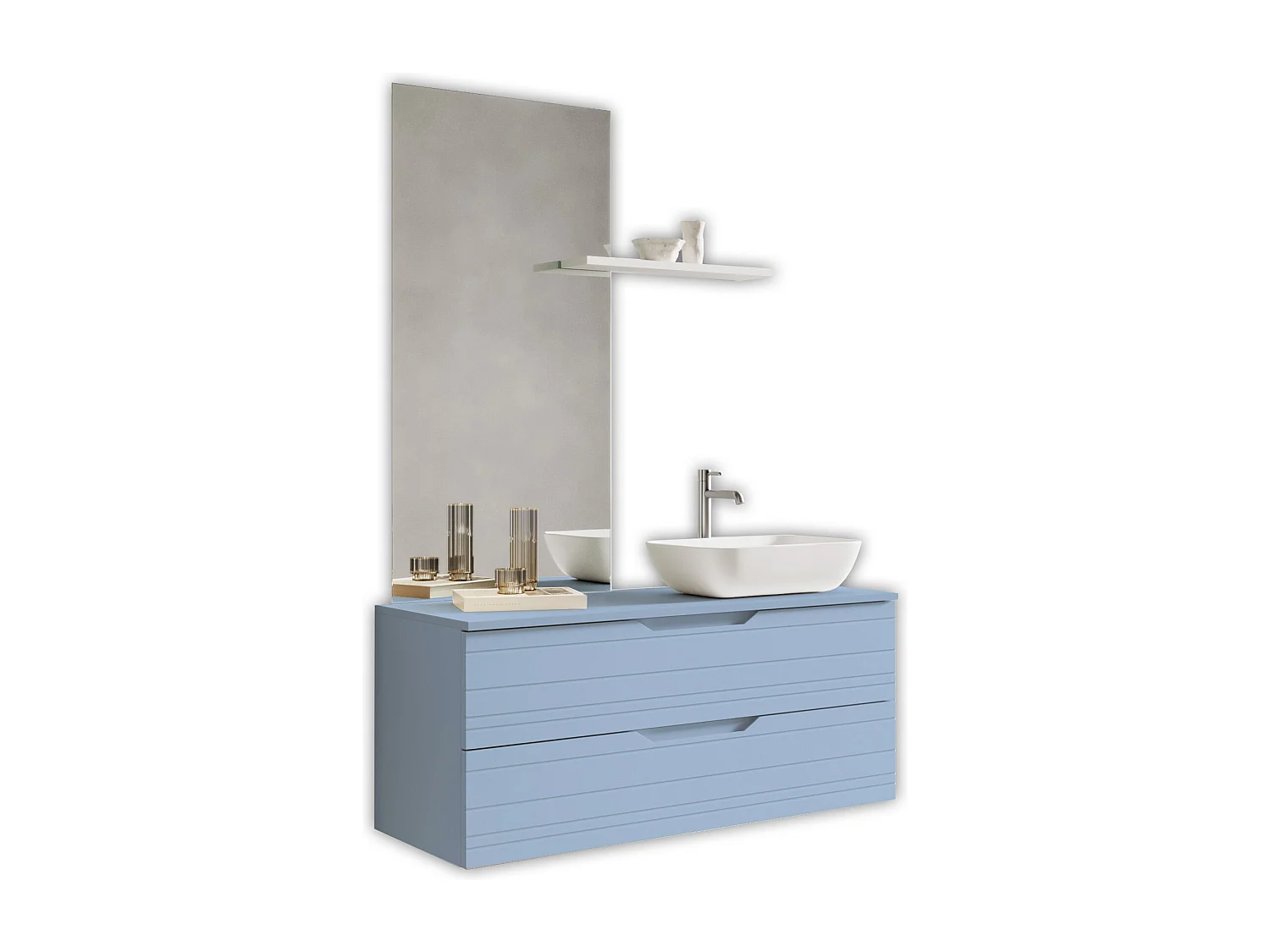 Komposition 4-teilig SOLMIRA Tiffanyblau