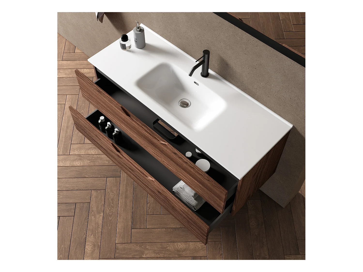 Composition 4 pièces SOLMIRA chêne Rio