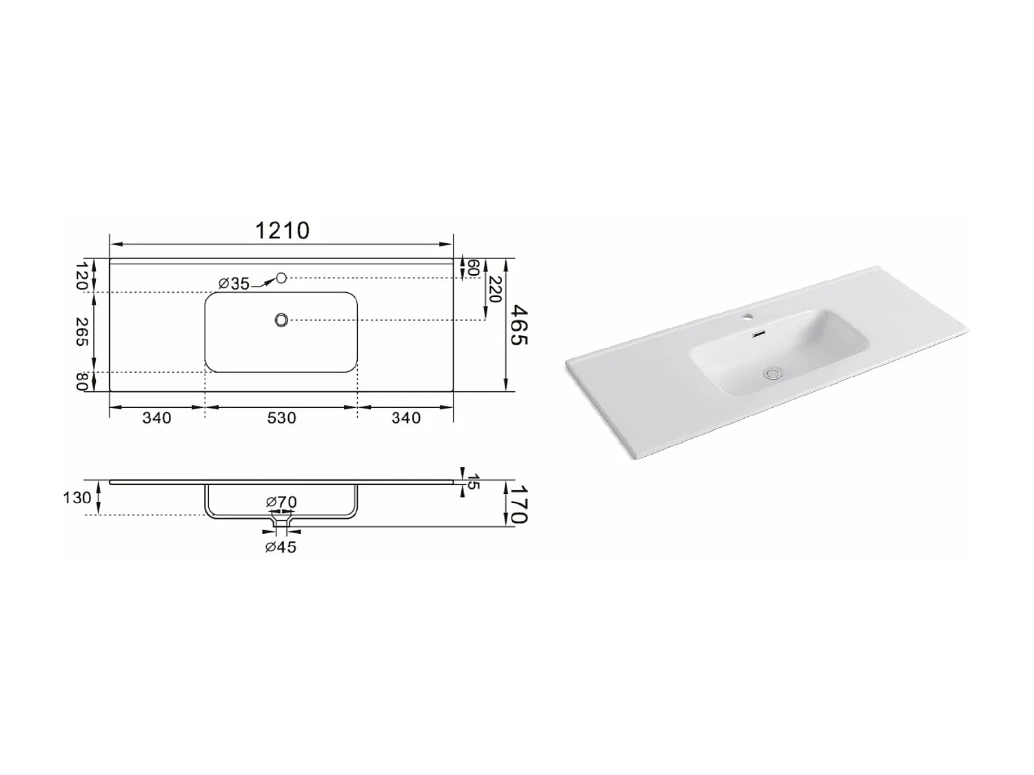 4-teiliges Set SOLMIRA rio-eiche