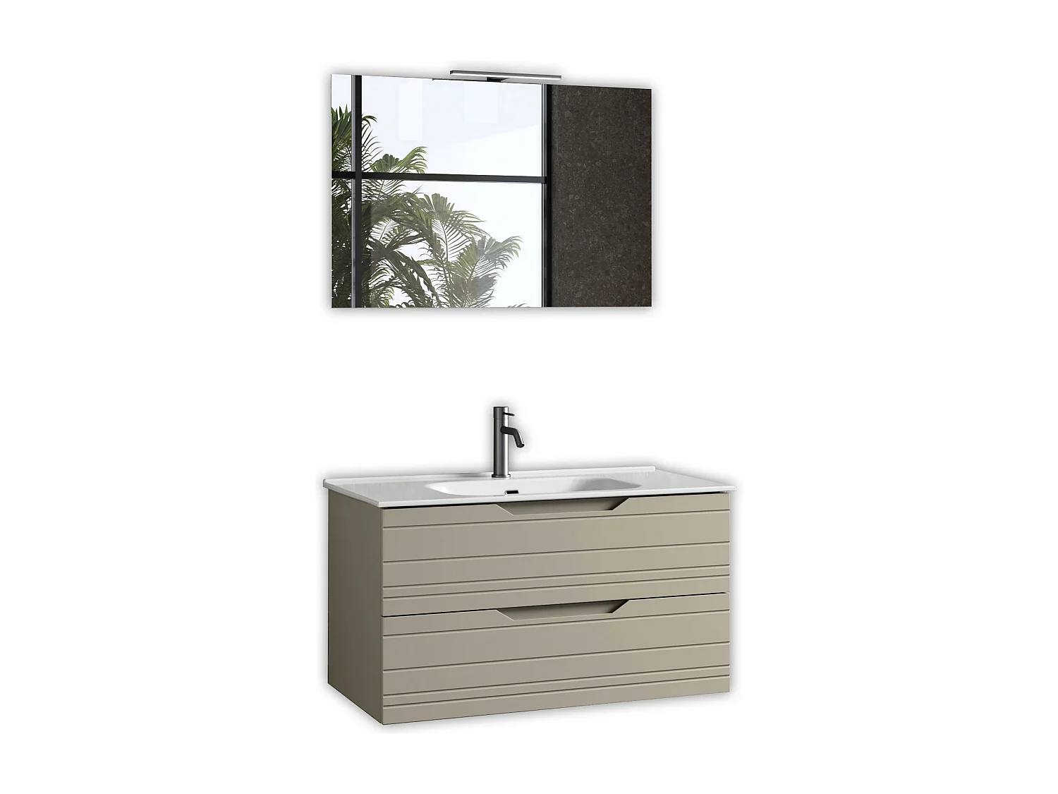 4-teiliges Set SOLMIRA taupe