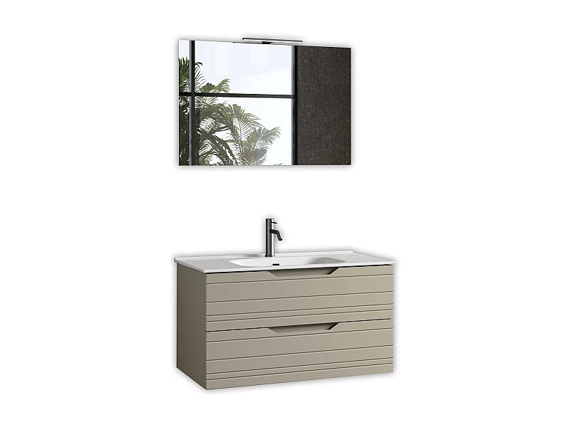 Composición de 4 piezas SOLMIRA topo mate