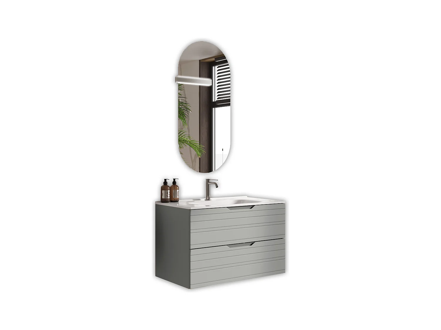 Composition 4 pièces SOLMIRA gris