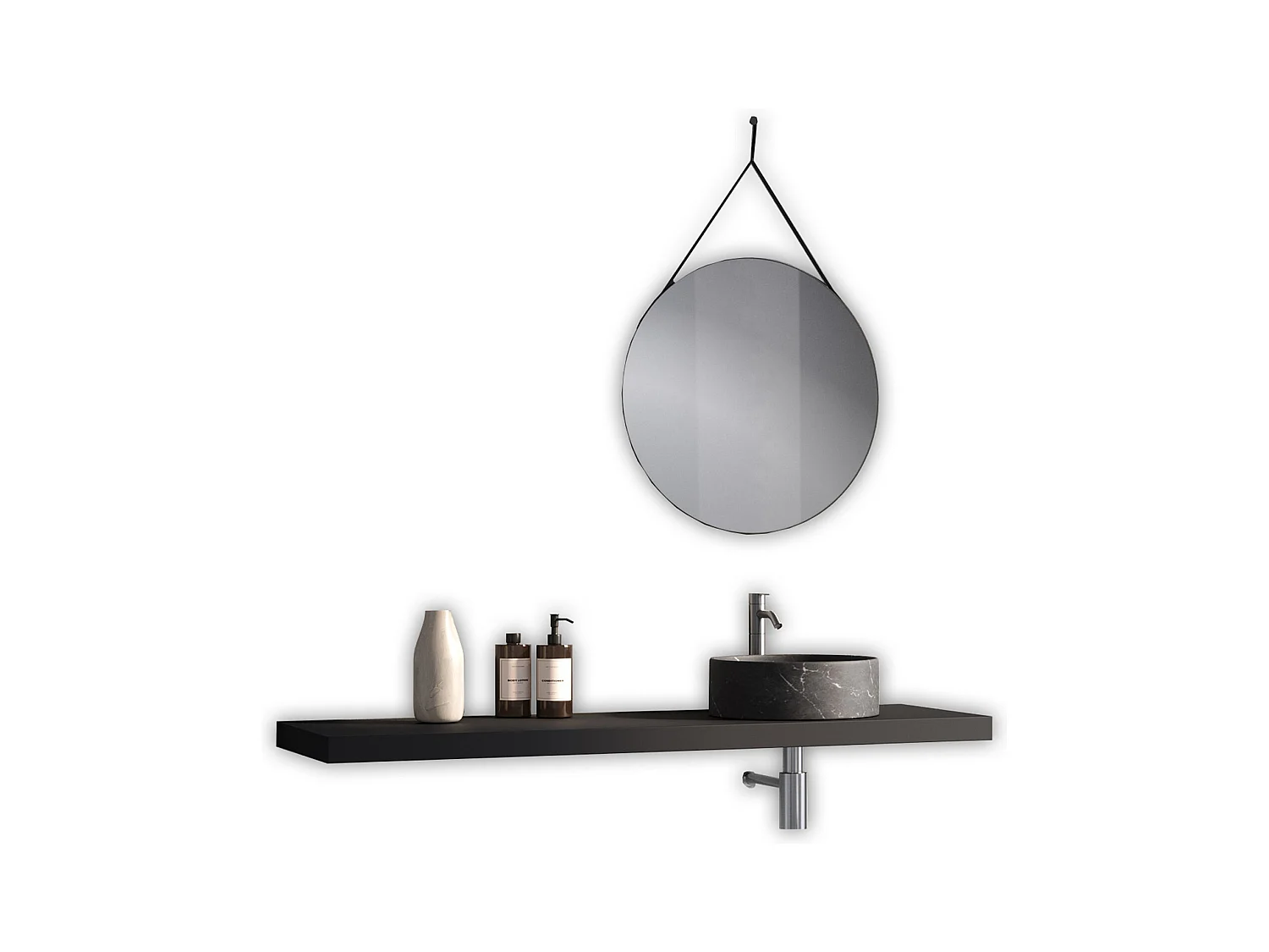 Composition 3 pièces SOLMIRA anthracite