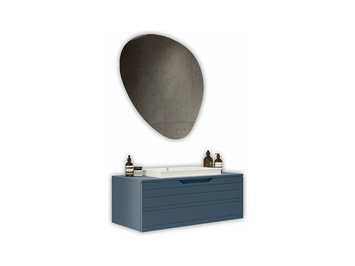 Composition 3 pièces SOLMIRA bleu