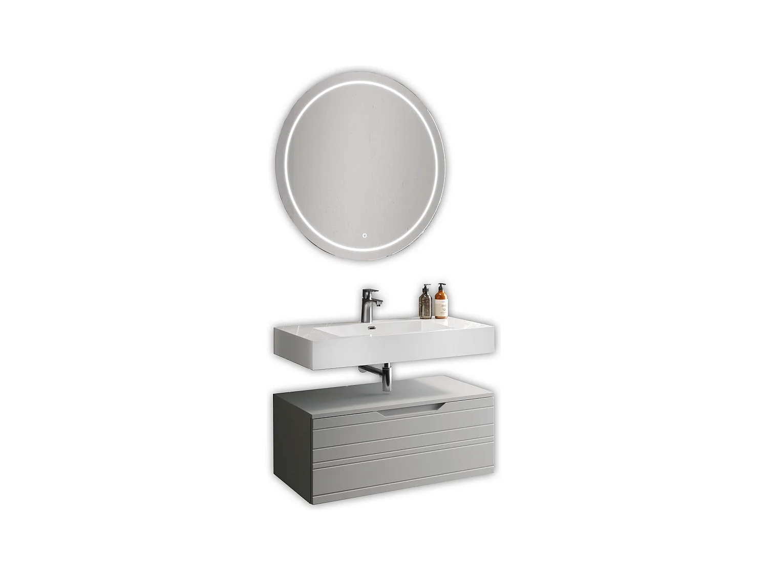 Composition 3 pièces SOLMIRA gris