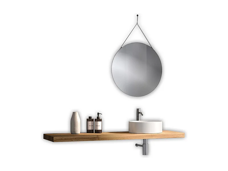 Composition 3 pièces SOLMIRA chêne/blanc