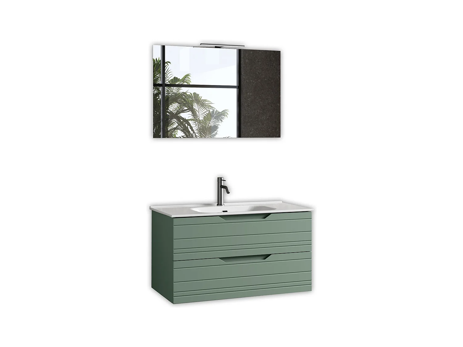 Composition 4 pièces SOLMIRA vert sauge