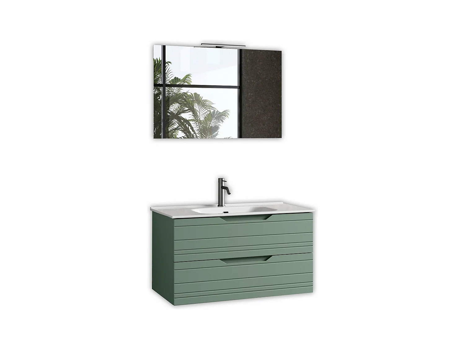 Composition 4 pièces SOLMIRA vert sauge