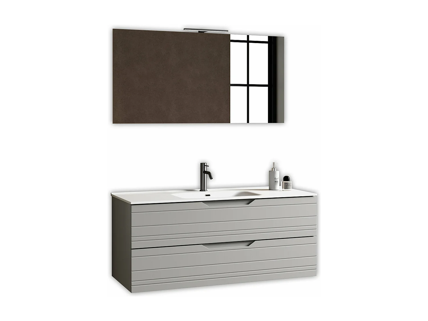 Composition 4 pièces SOLMIRA gris