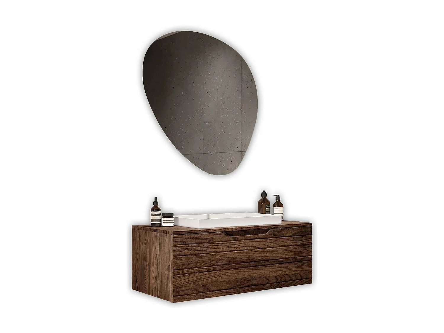 3-teiliges Set SOLMIRA rio-eiche