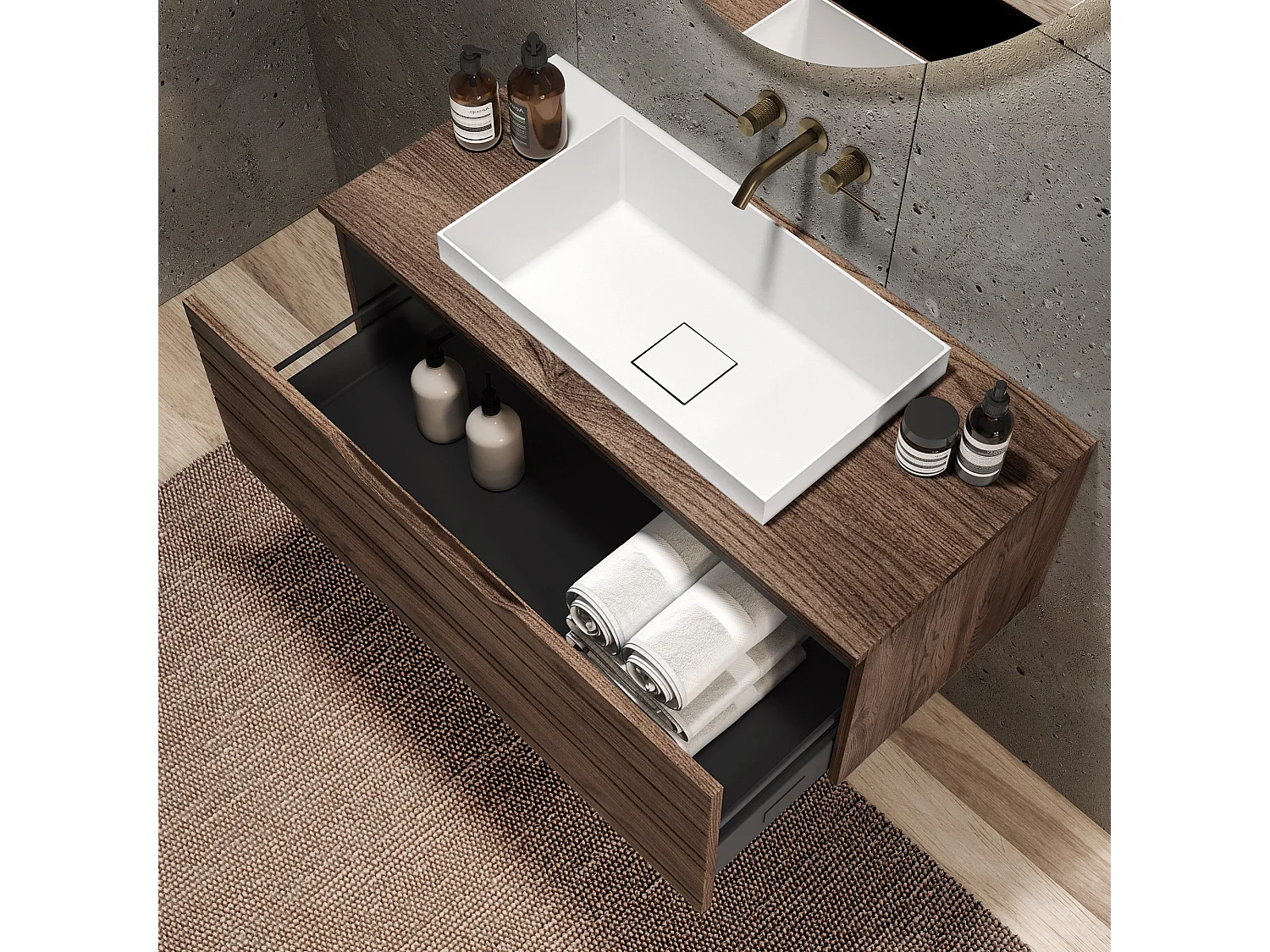 3-teiliges Set SOLMIRA rio-eiche