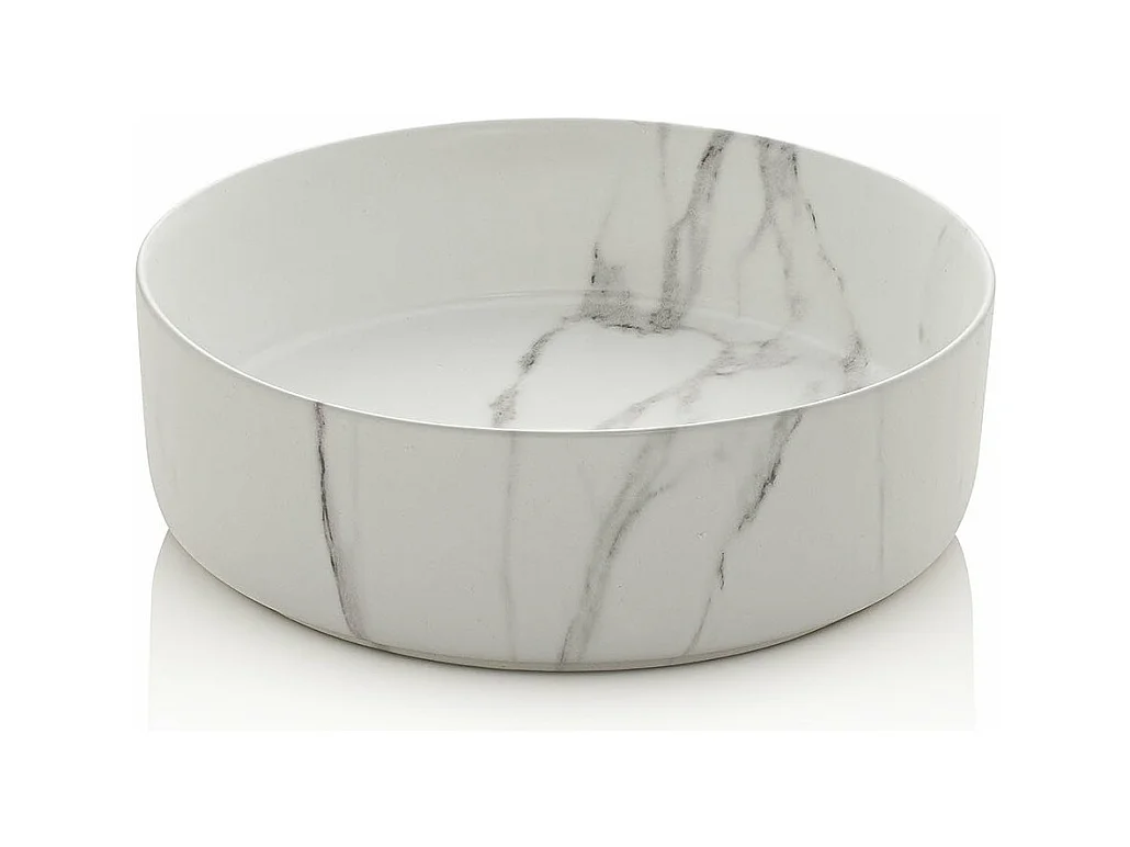 Composition 3 pièces SOLMIRA blanc/calacatta